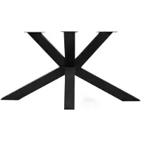 Furniture Legs Europe Stalen matrix zwart spinpoot 140 bij 80 cm en hoogte 72 cm (10 x 10 cm)