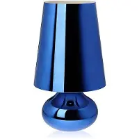 Kartell Nachtkastlamp - nachtlampje Cindy, blauw, Woon-/ Eetkamer, Kunststof, Design, Tafellamp
