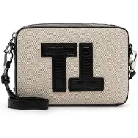 Tamaris Schoudertas Fatima Handbag with Zip Black Beige