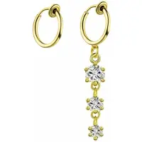 Charme Bijoux Klem oorbellen- ring - zirkonia -geen gaatje-