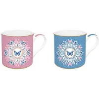 Easy life Spring Parade- mokken set- porselein- in doos - meerkleurig- 300 ml