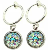 Charme Bijoux Klem oorbellen- multi -zilverkleur-geen gaatje-