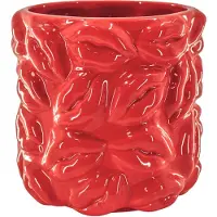 House Vitamin Pot kisses ceramics red 17,5x17,5x17,5cm