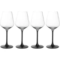Villeroy & Boch Manufacture Rock rodewijnglas 47 cl 4-pack Transparant-zwart