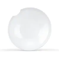 Tepe FIFTYEIGHT PRODUCTS TASSEN Porseleinen Kleine Diepe Borden Met Bijtmerk, 7,1 Inch, Wit (Set van 2 Borden)