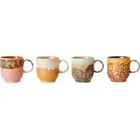 HK Living 70's mok 25 cl 4-pack Cape
