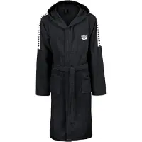 Arena Sport badjas 'TEAM STRIPE' zwart / wit
