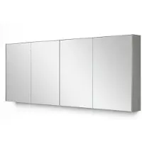 Maxaro Spiegelkast Met Verlichting Modulo 177,6x70cm Grijs Eiken Badkamer Spiegelkast | Spiegelkast Badkamer | Spiegelkast met Verlichting