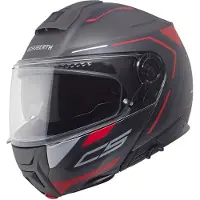 Schuberth C5 Omega Systeemhelm Mat/Zwart/Antraciet/Rood 65, unisex