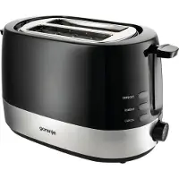 Gorenje T850BK, 2 sleuven, Zwart, Zilver, 850 W, 1 m, 307 mm, 167 mm