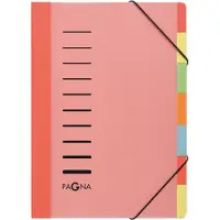 Pagna Sorteermap Durable 1-7 Rood