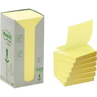 Post-It Memoblok Z-Note R330-1T 76x76mm recycled geel 16 stuks