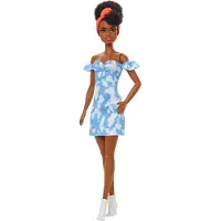 Mattel Fashionistas im schulterfreien gebleichten Jeanskleid