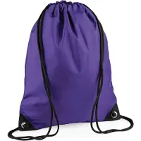 Bagbase Premium Gymsac Sporttas - 11 Liter Purple