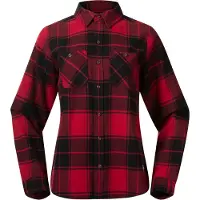 Bergans Blouse Women Nordmarka Flannel Shirt Red/Black Check-S
