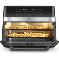 Caso Airfryer - - DuoChef 03186 Zwart - 14 L - 2200 W - 50–200 C