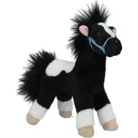 Depesche Miss Melody knuffel paard zwart-wit 18 cm.