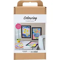 Creativ Company 977796, stiften in een set, inclusief een marker, kleurplaten set
