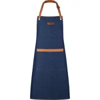Le Creuset chef schort - denim blauw, 88 cm