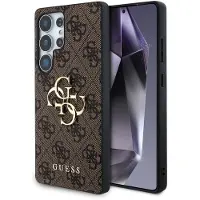 GUESS 4G Metal Logo Backcover voor de Samsung Galaxy S25 Ultra - Bruin