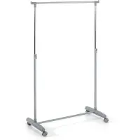 Haku Kledingrek met chromen rail | 81 x 39 x 96 cm | In hoogte verstelbaar