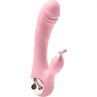 VIBELY - Tarzan Vibrator - Erotiek- Oplaadbare Luxe Magic Wand Rabbit Vibrator - Vibrators voor vrouwen - Sex Toys voor vrouwen -10 standen - Fluisterstil - Pink