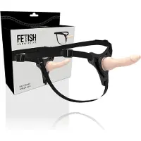Fetish Submissive HARNESS | Silicone Strap-on Flesh 16cm Realistic