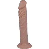 Intense Mr. - dildo - dildo vibrator - dildo vrouwen - dildo mannen - dildo anaal - dildo xxl - beige - flexibel - 22,3cm Ø 3cm / sex / erotiek toys