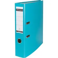Pergamy Ordner A4 75 mm PP en papier turquoise - 3 stuks