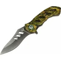 Benson Inklapbaar survival zakmes - 8.5 cm lemmet - Broekclip - Snelle bediening