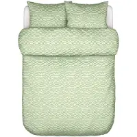 Marc O'Polo Dekbedovertrek Harpa Fern Green Satijn-260 x 200 / 220 cm | Extra Breed