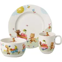 Villeroy & Boch Kinderservies 3 Stuks Hungry Bear - Tafelgerei voor kinderen Porselein Multi - 14-8665-8427