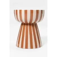 Sissy-Boy Terracotta gestreepte mushroom bijzettafel