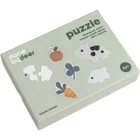 Done by Deer Puzzel - 12 stk - Tiny Farm Colour Mix - - OneSize - Puzzels