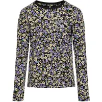Kids Only T-Shirt Konkita L/S Puff Wild Flowers Jrs voor meisjes - Wit - Maten: 128, 140, 152, 164