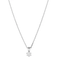 Trendjuwelier huiscollectie 1329482 Zilveren Ketting Zirkonia 1,1 mm 41 + 4 cm