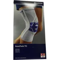 Bauerfeind Genutrain P3 Kniebrace - Maat: 1 - Kleur: Titan - Zijde: Links