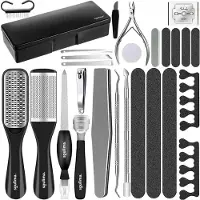 Ilso 30-delige pedicure set - teennagelknipper - eeltverwijderaar - manicure set - nagel verzorging - ingegroeide teennagel