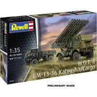 Revell Modelbouwpakket Auto - 63338 Fordson - BM-13-16 op WOT8 Katyusha/Cargo - Militaire Truck - Model Set Plastic - 1:35 - Modelbouw