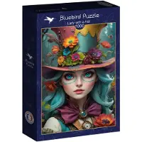 Bluebird Puzzle legpuzzel Lady with a Hat - 1000 stukjes kleurrijk.