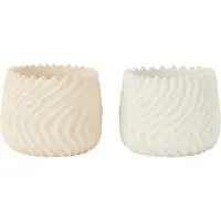J-Line Bloempot maris cement wit/creme large assortiment van 2