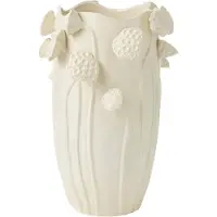 J-Line Vaas botanica lotus klei beige large