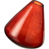 J-Line Vaas topaz glas donker oranje
