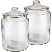 Aps Classic Voorraadpotten van Glas - met Luchtdichte Deksel - Snoeppot - 6,0L - Set van 2