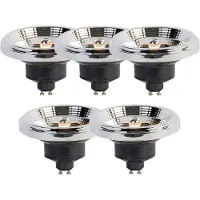LUEDD Set van 5 GU10 3-staps dim to warm LED lamp AR111 11W 620 lm 2000-3000K
