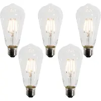 LUEDD Set van 5 E27 LED Lampen A60 Schemersensor 4W 400 lm 2200K