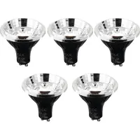 LUEDD Set van 5 GU10 3-staps dimbare Kelvin LED lampen 70mm 6W 500 lm 2200 - 3600K