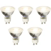 LUEDD Set van 5 GU10 dimbare LED lamp 5W 370 lm 3000K