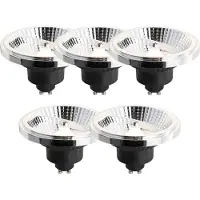 LUEDD Set van 5 GU10 3-Staps Dimbare LED Lamp 111mm 10.5W 770lm 3000K