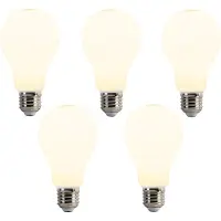 LUEDD Set van 5 E27 LED lampen A67 Opaal 8W 900lm 2700K